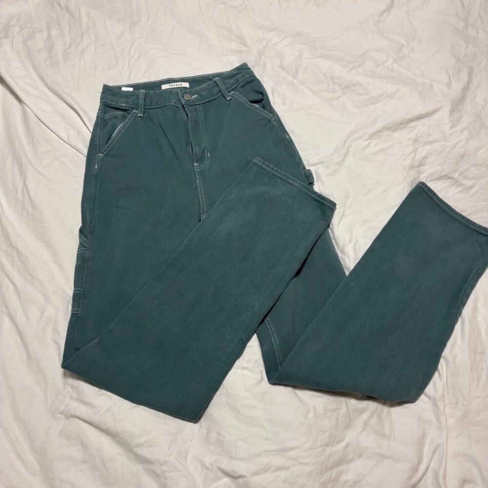 PacSun Women's Boyfriend Jeans in Green